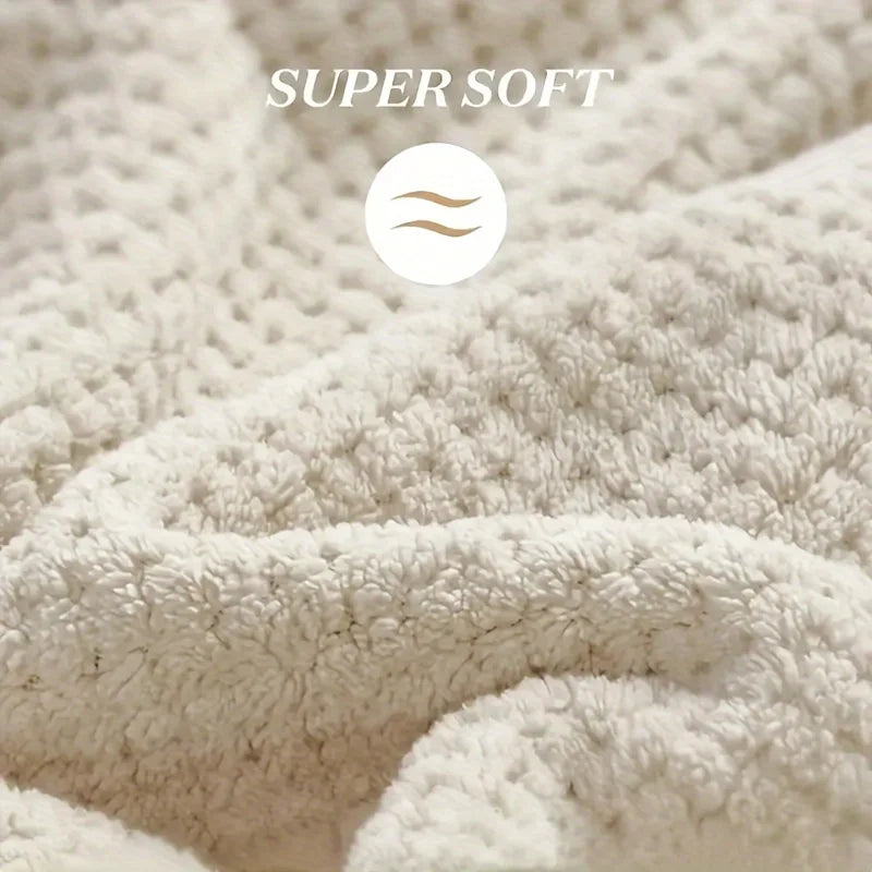 Microfiber Hair Towel Wrap - Soft, Quick-Drying with Elastic Strap for Easy Use