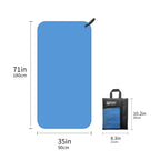 Quick Drying Microfiber Travel Towel with Mesh Bag for Outdoor Activities
