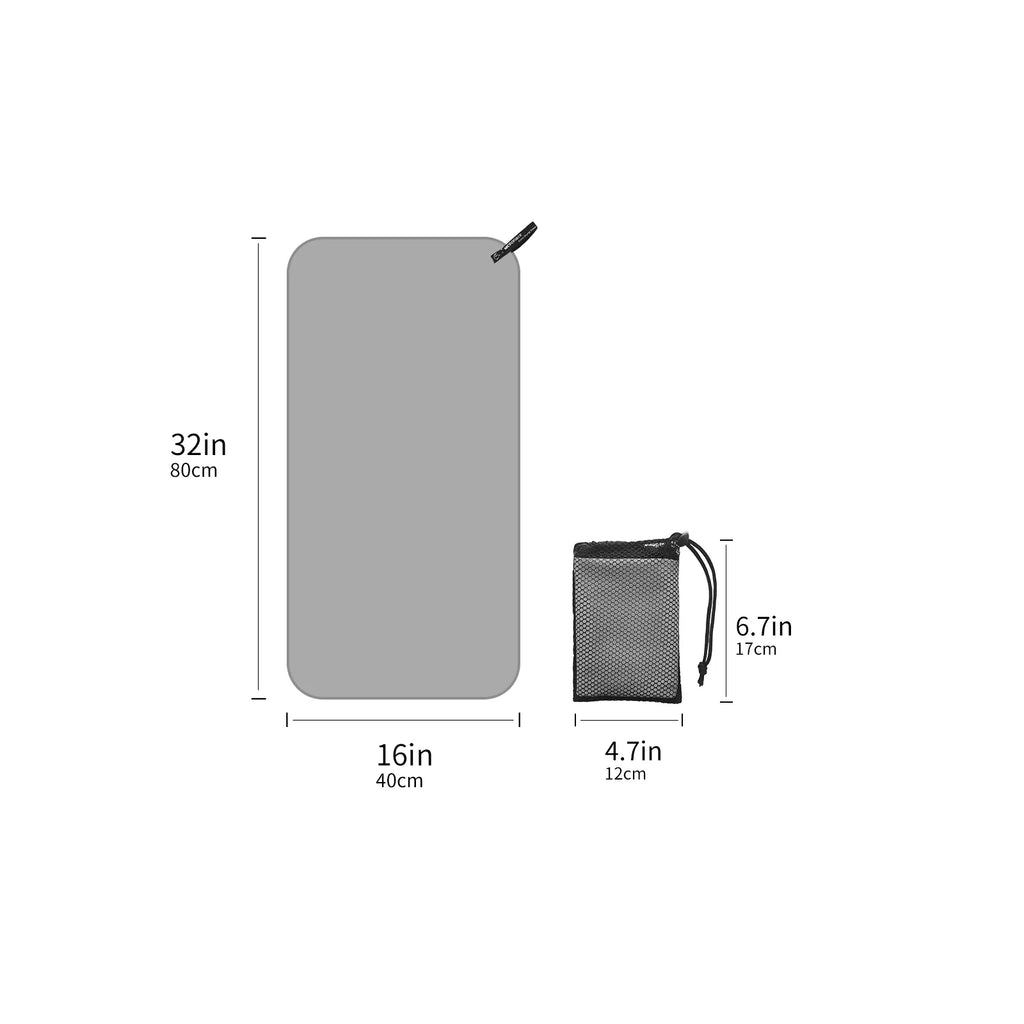 Quick Drying Microfiber Travel Towel with Mesh Bag for Outdoor Activities