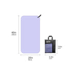 Quick Drying Microfiber Travel Towel with Mesh Bag for Outdoor Activities