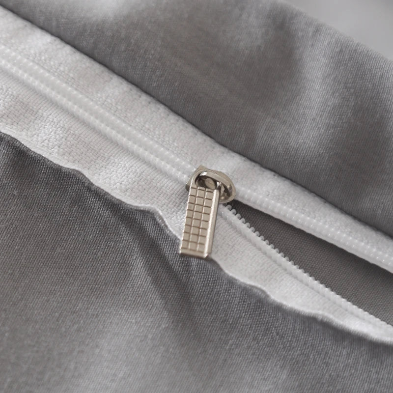 Washed Cotton Quilt Set, Breathable Skin-Friendly Bedding, Solid Color, Available in 180x220 and 200x230 Sizes